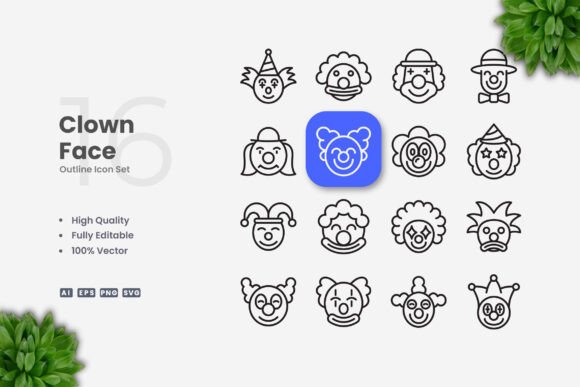 Clown Face Icons Embroidery Review