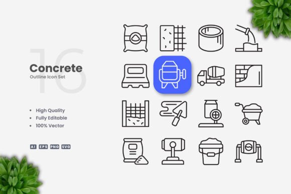 Concrete Icons: A Practical Review for Graphics and Icons