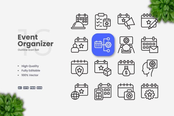 Event Organizer Icons: Essential Graphics for Modern Blog Design
