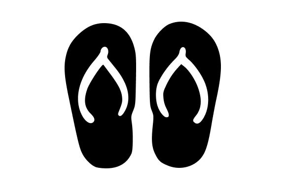 Flip Flops for Summer Comfort: A Vibrant Graphic Design Asset