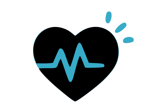 Heartbeat Pulse Health Fitness Clip Art: A Dynamic Graphic Design Asset