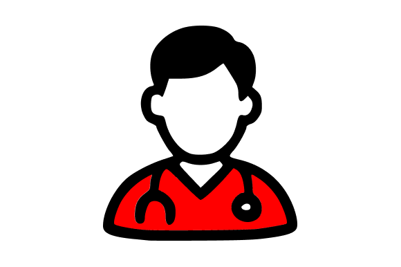 Male Doctor Healthcare Illustration for Marketing and Branding
