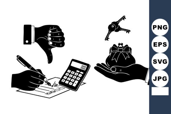 Monochrome Finance Icons Set Review