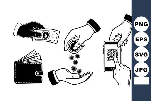 Monochrome Fintech Payment Icons Review